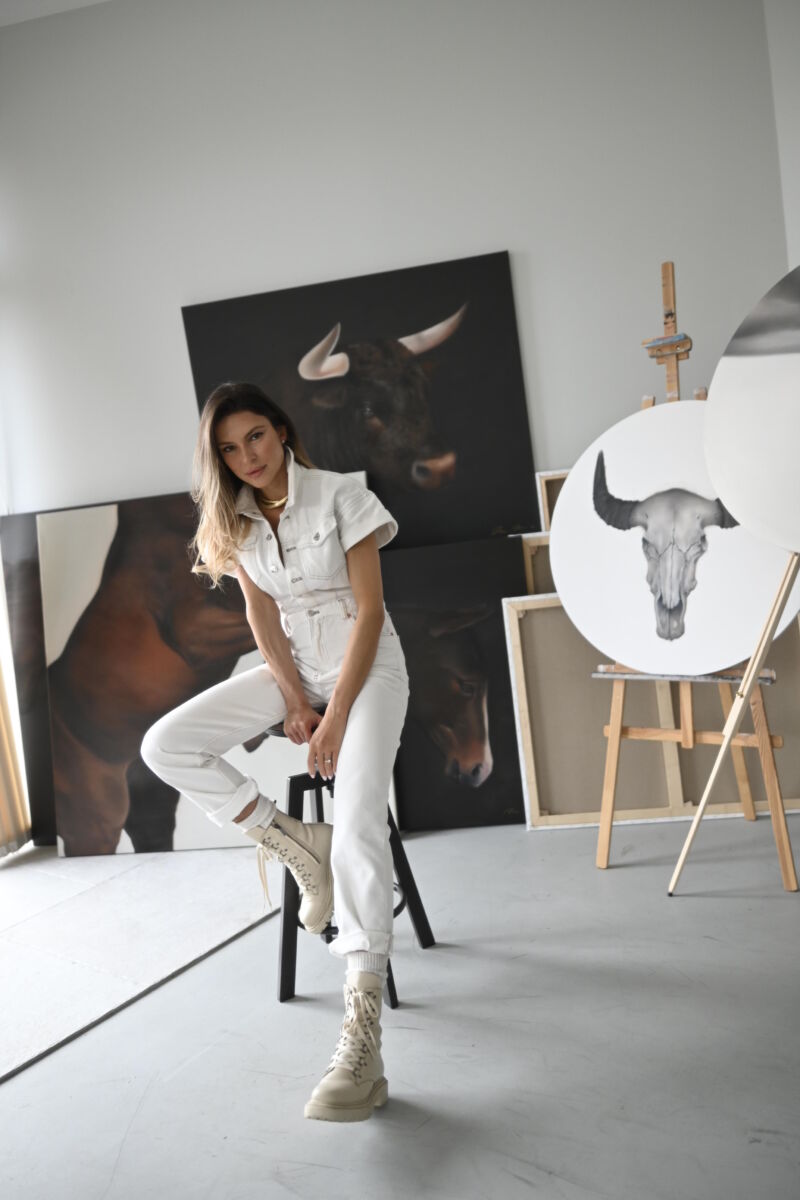 Iliana Ilieva nello studio